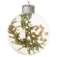 Bombki choinkowe szklane transparentne Ø 8 cm elegancka dekoracja x4