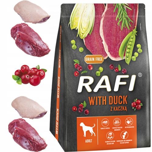 sucha karma dla psa rafi adult z kaczką 3 kg - 2 szt. na Arena.pl