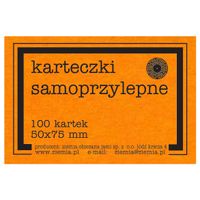 karteczki samoprzylepne orange FLUO 50x75 mm