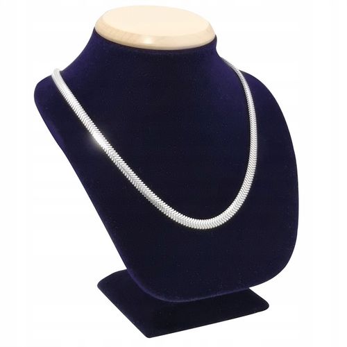 Owalna Żmijka Łańcuszek srebrny pr. 925 Snake Linka dla Niej 45 cm x 2,5 mm na Arena.pl