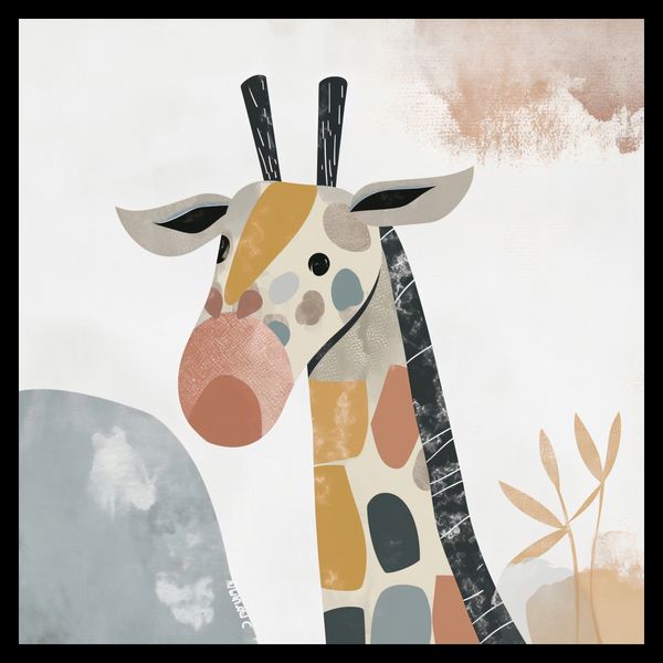 Plakat 50x50cm Żyrafa Bambino zdjęcie 2
