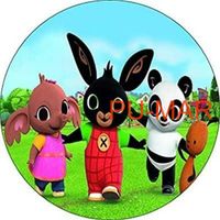 Opłatek na tort KRÓLIK BING Pluszak Postać Króliczek Tekst Gratis