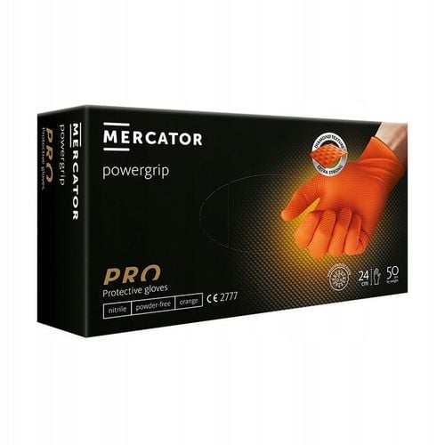 Rękawice nitrylowe POWERGRIP IDEALL GRIP Orange XL na Arena.pl