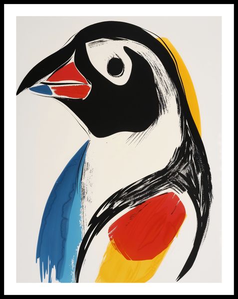 Plakat 50x65cm Portret Ptaka zdjęcie 3