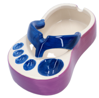 Popielniczka w Kształcie Klapka Niebiesko-Fioletowy