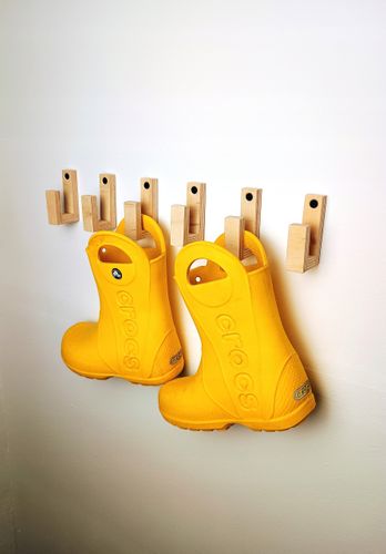 Wieszaki scienny drewniany na klucze przybory kuchenne czapki Sklejka Eko na Arena.pl