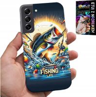 ETUI DO SAMSUNG GALAXY S22 - WZORY DLA WĘDKARZA, RYBY, DORSZ, ŁOSOŚ