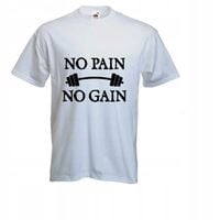 T-SHIRT KOSZULKI na siłownię NO PAIN NO GAIN