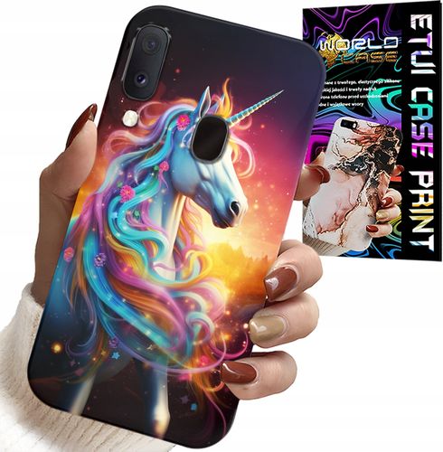ETUI DO SAMSUNG GALAXY A20E - JEDNOROŻEC WZORY DLA DZIEWCZYNEK PREZENT na Arena.pl