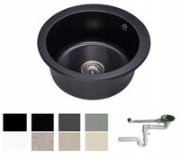 ZLEW ZLEWOZMYWAK GRANIT 8 kolorów 50x50 + SYFON