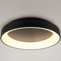 LAMPA sufitowa GIRONA 671290132 Trio okrągła OPRAWA plafon LED 48W 2700K - 6000K metalowy czarny
