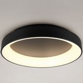 LAMPA sufitowa AVELON DL132671290 Trio okrągła OPRAWA plafon LED 48W 2700K - 6000K metalowy czarny