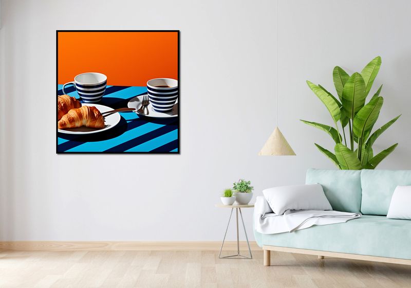 Plakat 100x100cm Croissanty zdjęcie 4