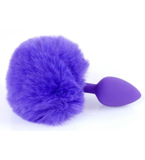 Fioletowy korek z pomponem zdjęcie 2