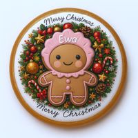 CIASTKO LUKROWANE MAMIK FAMILY EWA ROZ.L KOŁO RĘCZNIE ROBIONE