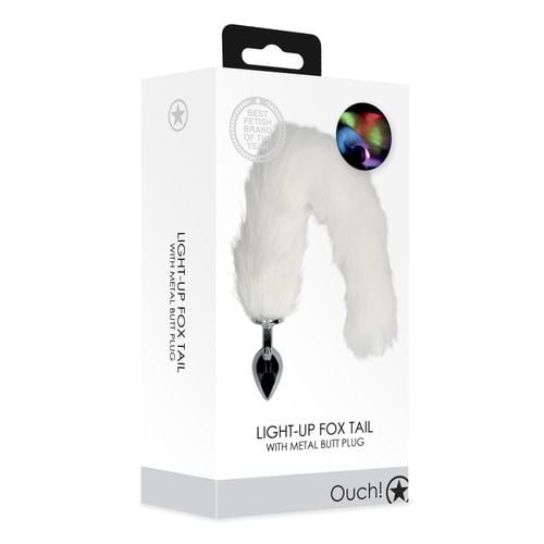 light up fox tail with metal butt plug na Arena.pl