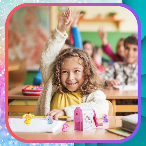 temperówka strugaczka  z pojemnikiem ręczna na korbkę nicekids różowa na Arena.pl