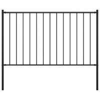 Panel ogrodzeniowy ze słupkami, kryta proszkowo stal, 1,7x1,25m