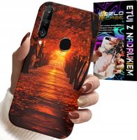 ETUI DO HUAWEI P30 LITE - PARK, JESIEŃ, SPADAJĄCE LIŚCIE, PLECKI