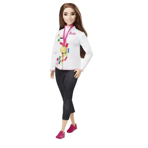 Lalka Barbie Olimpijka + Deskorolka 30 Cm na Arena.pl