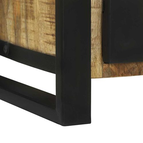 Zestaw mebli łazienkowych 2 pcs Brązowy Drewno z mango na Arena.pl