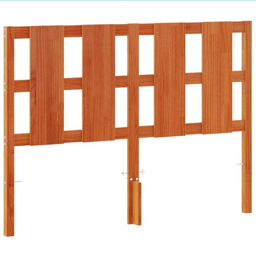 Wezgłowie do łóżka, woskowy brąz, 135 cm, lite drewno sosnowe na Arena.pl