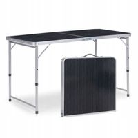 Stolik turystyczny stół składany ogrodowy grafitowy walizka z uchwytem