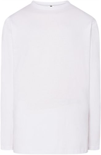 Podkoszulek męski z długim rękawem 100% bawełna BIAŁY bez ocieplenia na Arena.pl