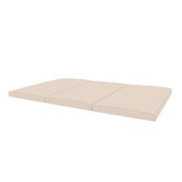 Materac Gimnastyczny Składany Kids 150x100 cm 3-Częściowy beżowy