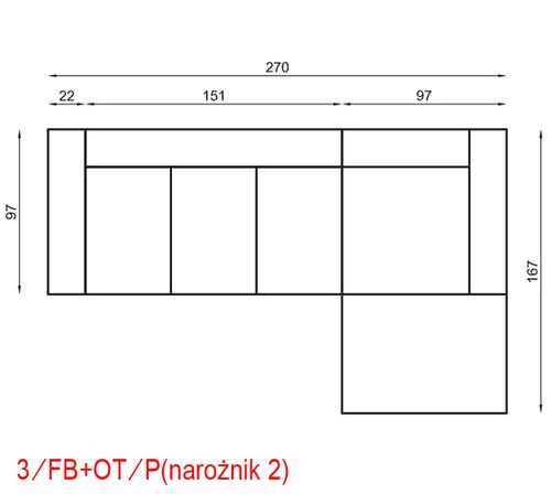 Narożnik Modułowy Ines II na Arena.pl
