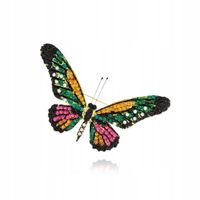 Broszka By Dziubeka mosiądz motyl