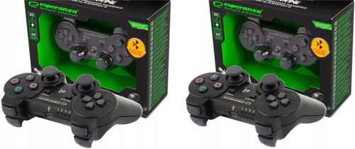 BEZPRZEWODOWY GAMEPAD BLUETOOTH PAD PS3 WIBRACJA CZARNY ESPERANZA MARINE na Arena.pl