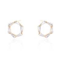 Kolczyki Ze Stali Szlachetnej Pozłacanej Sztyft Kst1964