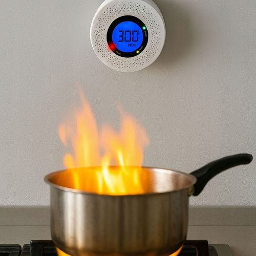 CZUJNIK CZADU DETEKTOR TLENKU WĘGLA CO BEZPRZEWODOWY EKRAN LCD PRO+ na Arena.pl