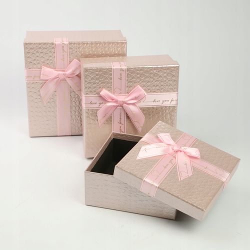 KPL 3 PUDEŁKA PREZENTOWE NA PREZENT URODZINOWY ŚWIĄTECZNY RÓŻNE ROZMIARY na Arena.pl