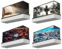 Osłona balkonowa mata ozdobna na balkon pod wymiar KAMIENIE RÓŻNE WZORY