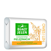 Biały Jeleń Mydło w kostce Owies i Len - 100g