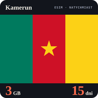 Karta eSIM Internet Kamerun 3 GB na 15 dni - bez rejestracji
