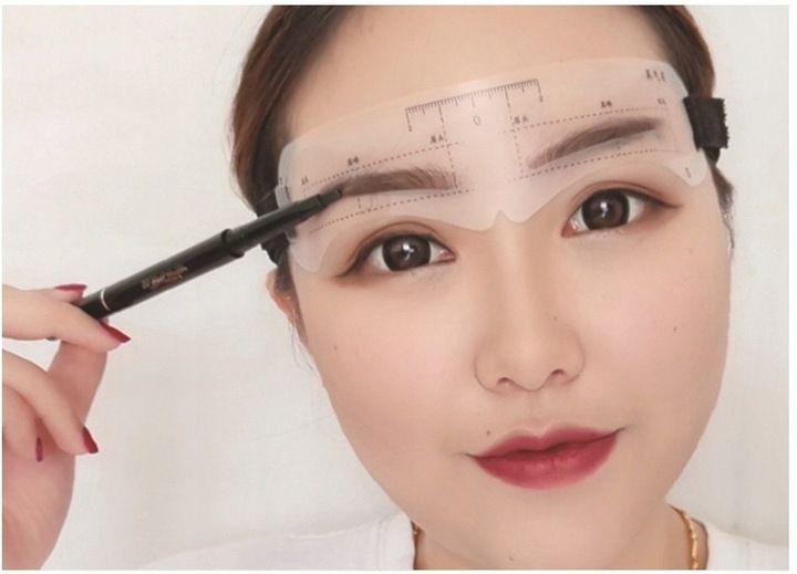 Szablony do stylizacji brwi linijka symetryczna U zdjęcie 10