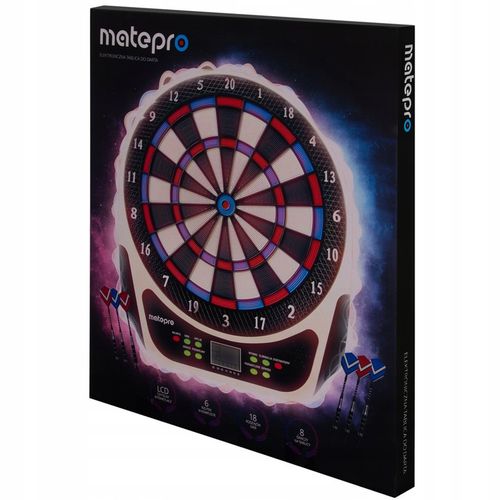 MatePro SOLIDNA ELEKTRONICZNA TARCZA TABLICA DO GRY W DART + RZUTKI LOTKI na Arena.pl