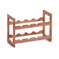 Stojak na wino Zeller 13564 22 x 47 x 32 cm brązowy