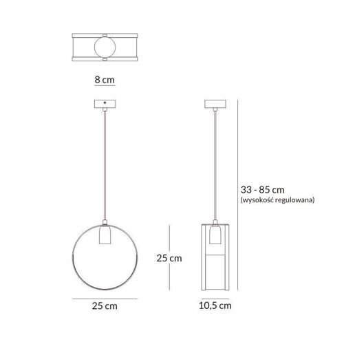 Nowoczesne Lampy Wiszące Loft Hydra 2750/Z-B-1 na Arena.pl