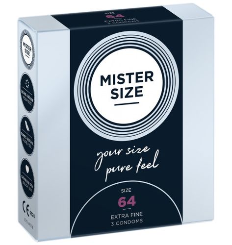 Mister.size 64 Mm Condoms 3 Pieces na Arena.pl
