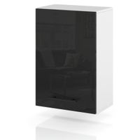 szafka kuchenna wisząca modułowa nowoczesna 45cm spremium czarny połysk