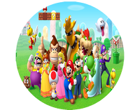 Opłatek na tort Mario Bros