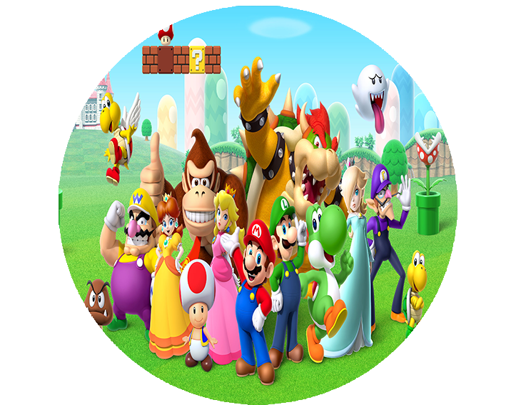 Opłatek na tort Mario Bros zdjęcie 1