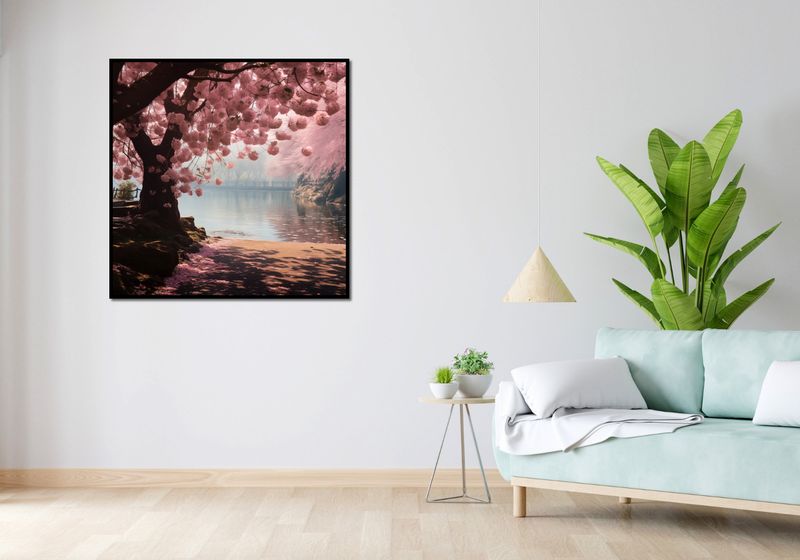 Plakat 100x100cm Spokój Sakury zdjęcie 4