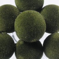 Korale zamszowe 12 mm ( 6szt ) Oliwkowe