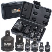 REDUKCJE ADAPTERY REDUKCYJNE 1/2 1/4 3/8 3/4 8szt BLACK