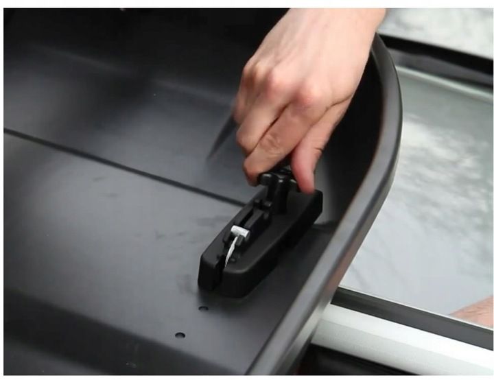 Box dachowy bagażnik Inter Pack Stella 370 czarny kevlar zdjęcie 7